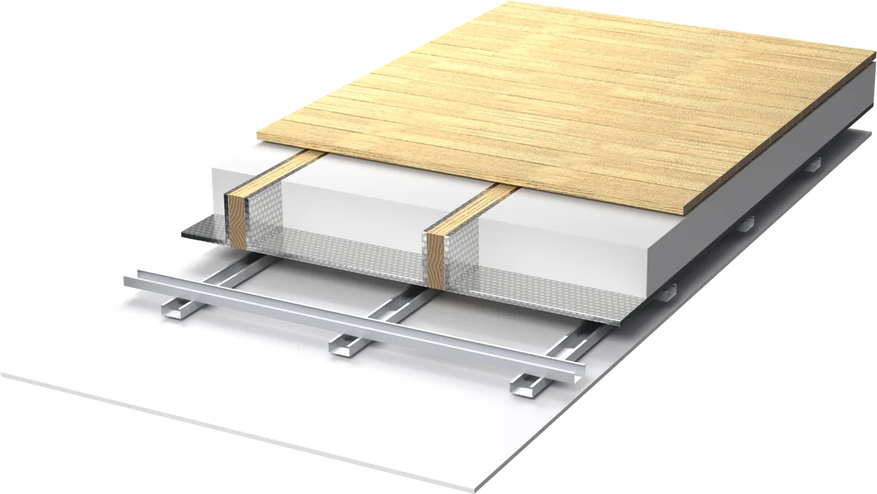 3D vizualizácia: renovácia povalového stropu